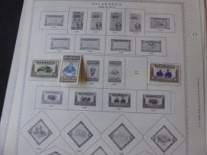 Nicaragua 1862-1974 Stamp Collection on Album Pages​