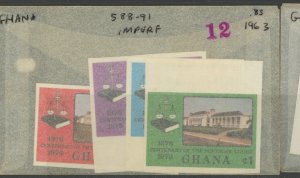 Ghana 588-91 imperf ** mint NH (2301A 1963)