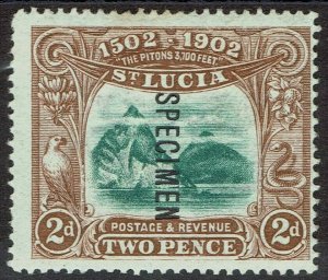 ST LUCIA 1902 400TH ANNIVERSARY 2D SPECIMEN