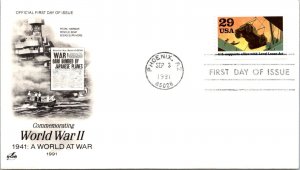 FDC 1991 SC #2559 Artcraft Cachet, Lend Lease Act - Phoenix, AZ - Single - J2678