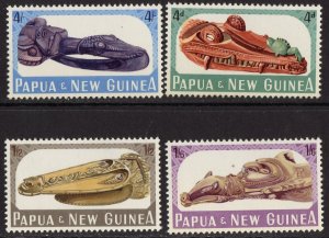 Thematic stamps PAPUA NEW GUINEA 1965 CANOE PROWS 72/5 mint