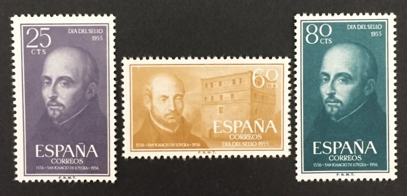 Spain 1955 #836-8, Wholesale lot of 5, MNH, CV $21.25