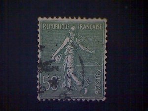 France, Scott #145, used (o), 1926, Sower with horizon, 50c, gray green