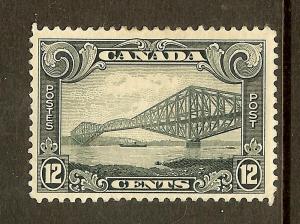 Canada, Scott #156, 12c Quebec Bridge, Fine Centering, MH