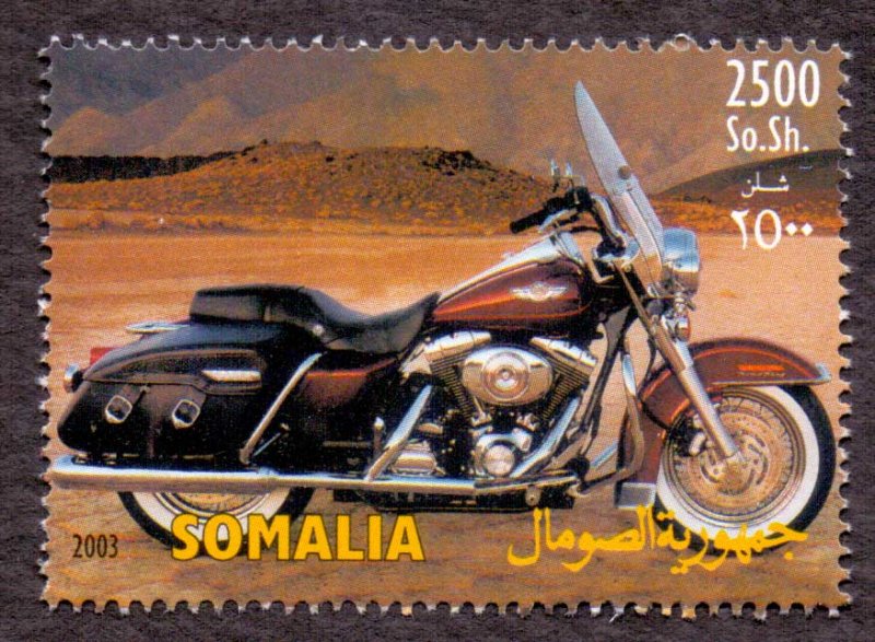 Somalia 2003 Motorcycle HARLEY DAVIDSON Transport 2500s MNH (#56)