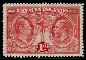 CAYMAN ISLANDS GV SG86, 1d scarlet, NH MINT.