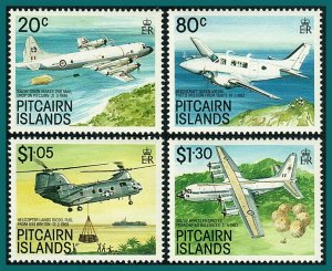 Pitcairn Islands 1989 Aircraft,  MNH  #323-326,SG348-SG351