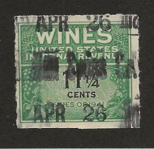 UNITED STATES SC# RE124   FVF/U