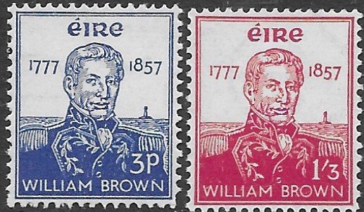 Ireland 161-62  1957 set  2  fvf mint nh