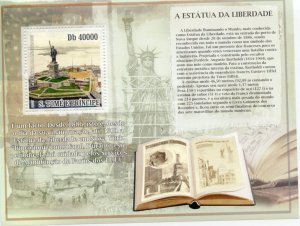 CLOSE OUT SAO TOME 2004 STATUE OF LIBERTY  SOUVENIR SHEET  MINT NH