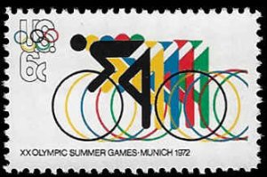 U.S. #1460 MNH; 6c Summer Olympic Games - Bicycling (1972)