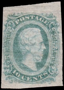 US Confederate States Scott 11d (1863-64) Mint H OG F-VF, CV $100.00 C