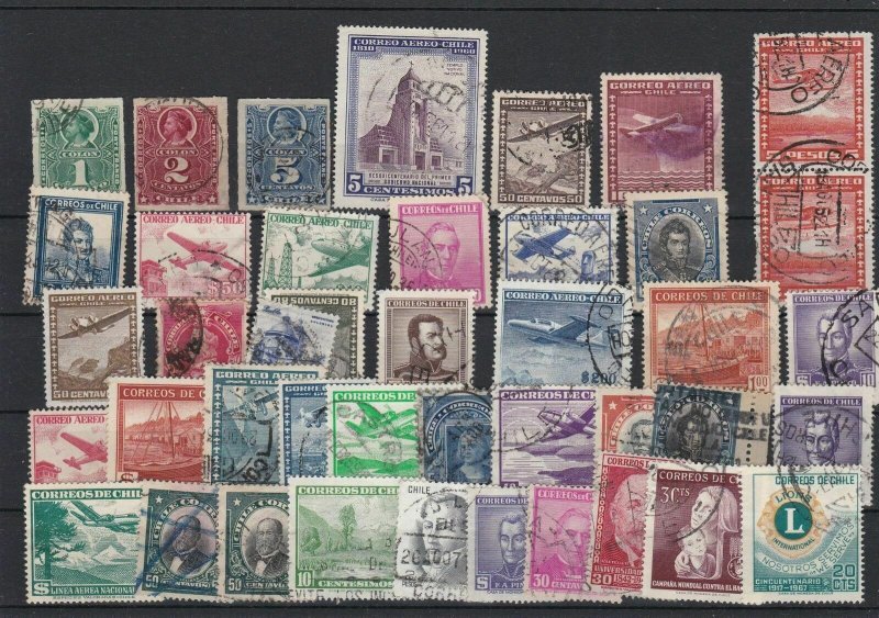 Chile Mixed Vintage Stamps Ref 28957
