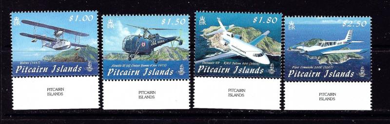 Pitcairn Is 692-95 MNH 2009 Airplanes