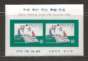 Korea Scott catalog # 875a Mint NH Souvenir Sheet