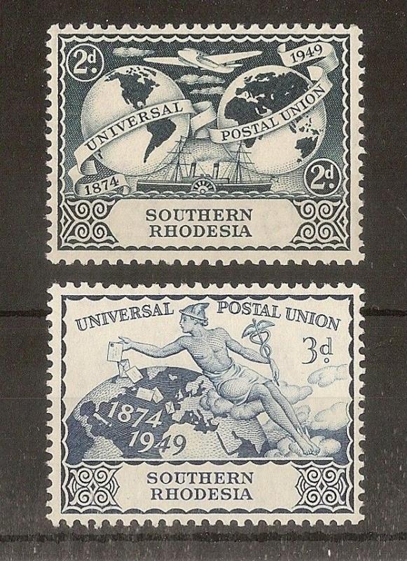 Southern Rhodesia 1949 UPU Set MNH