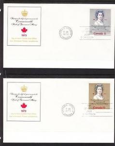Canada Scott 620-1 FDC - Royal Visit