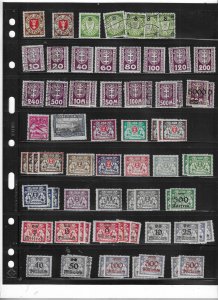 DANZIG COLLECTION ON STOCK SHEET MINT/USED