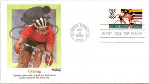 FDC 1983 SC #C112a Fleetwood, Cycling - Colorado Springs Co  - Single - J2950