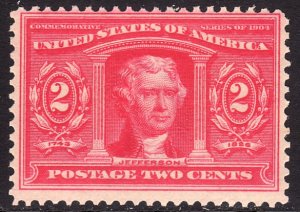 324 U.S 1904 Louisiana Purchase Exposition 2¢ issue MNH CV $60.00