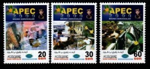 BRUNEI SG645/7 2000 ASIA-PACIFIC ECONOMIC COOPERATION MEETING MNH