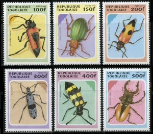 Togo #1706-1711  Beetles  1996  MNH