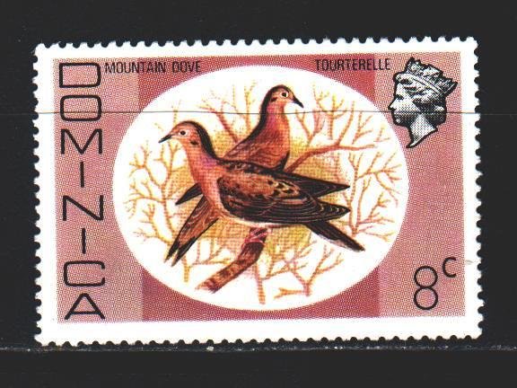 Dominica. 1975. 464 from the series. Pigeons birds, fauna. MNH.