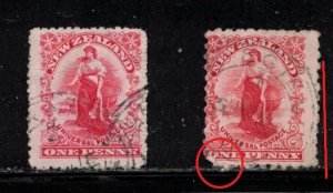NEW ZEALAND Scott # 108 Used x 2 - Universal Postage