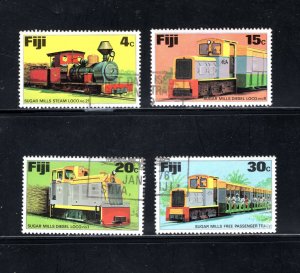 Fiji SC #361-364    VF, Used, Locomotives  - Trains,  CV $3.45   ...... 1980176