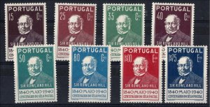 Portugal Rowland Hill Postage Stamp Centenary set fine mint sg920-7 cat £90