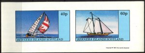 {B174} Bernera Scotland Sailing Ships Boats Sh. Imperf.  MNH Cinderella !!