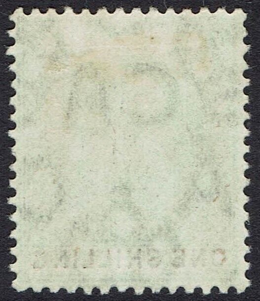 LAGOS 1904 KEVII 1/- WMK MULTI CROWN CA