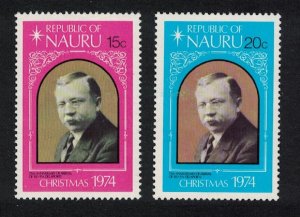 Nauru Christmas 2v 1974 MNH SG#127-128