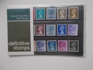 QEII 1981 Machin Definitives 2.5p to 75p Presentation Pack no 129a Cat £20