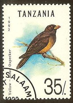 Tanzania 983 35sh Yellow-billed Oxpecker cto og nh