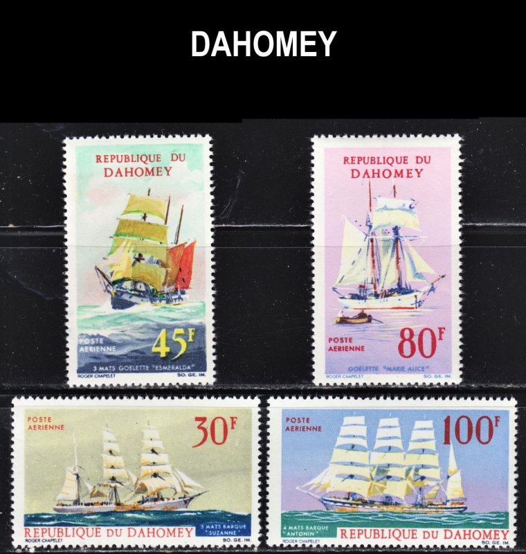 Dahomey Scott C51-54 complete set F to VF mint OG NH.