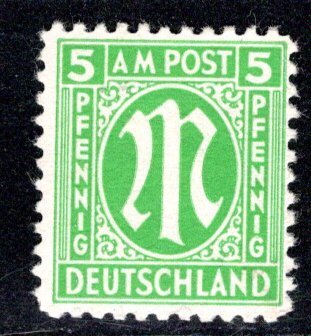 Germany AM Post Scott # 3N4a, mint nh