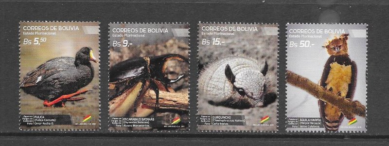 BIRDS - BOLIVIA #1612-15   MNH