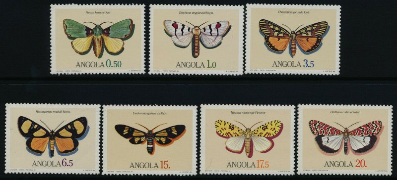 Angola 675-81 MNH Butterflies