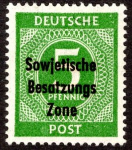 1948, Germany, 5pf, MH, Sc 10N17
