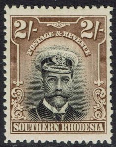 SOUTHERN RHODESIA 1924 KGV ADMIRAL 2/-