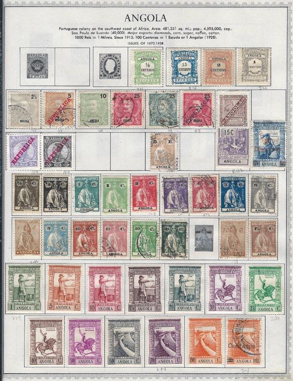 Angola to 1960. Mounted album pages [m/u]