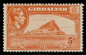 GIBRALTAR GVI SG125c, 5d red-orange, M MINT.