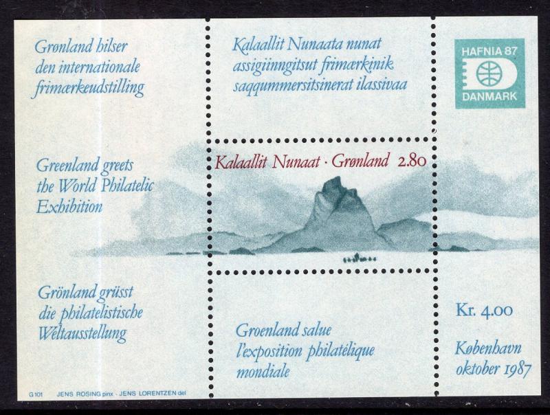 Greenland 199 Souvenir Sheet MNH VF