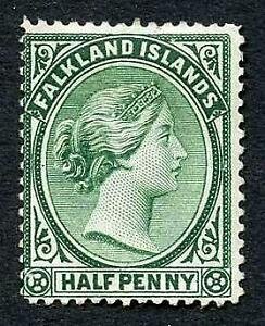 Falkland Is SG15 1/2d Blue green Mint no gum Cat 28 pounds