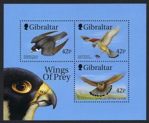 Gibraltar Birds of Prey MS 1st series SG#MS889 CV?8