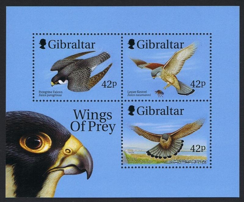 Gibraltar Birds of Prey MS 1st series SG#MS889 CV?8