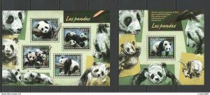 2014 Central Africa Fauna Animals Bears Pandas Kb+Bl ** Ca429