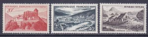 France 630-32 MNH OG 1949 Scenic Views Full Set Very Fine