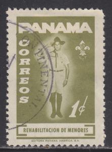 Panama RA52 Boy Scout Saluting 1964